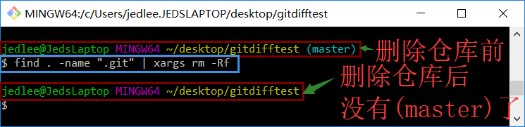 如何删除Git本地仓库和删除GitHub上的Git远程仓库Repository(推荐)