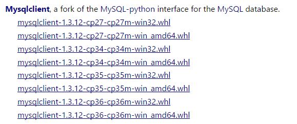 Python 连接 MySQL 的几种方法