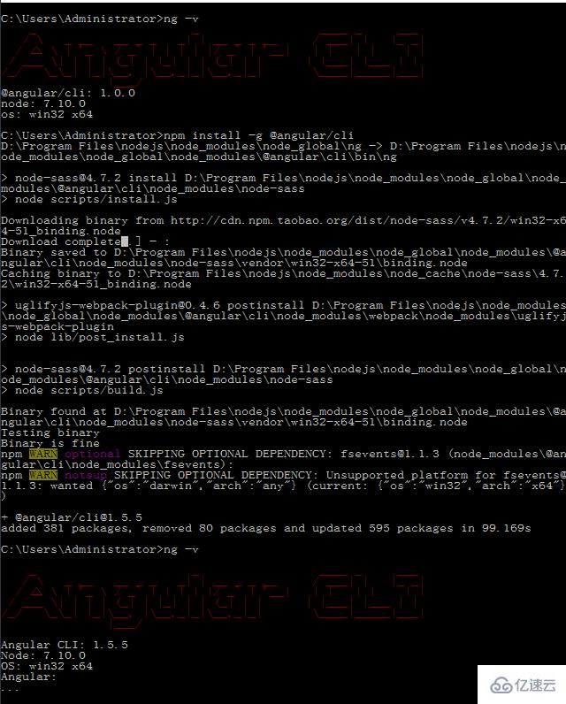 安装和使用Angular CLI的方法