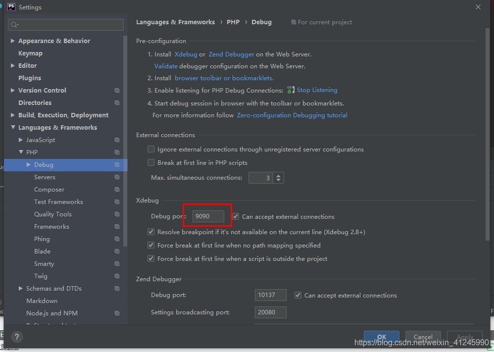 PhpStorm2020 + phpstudyV8 +XDebug的使用教程