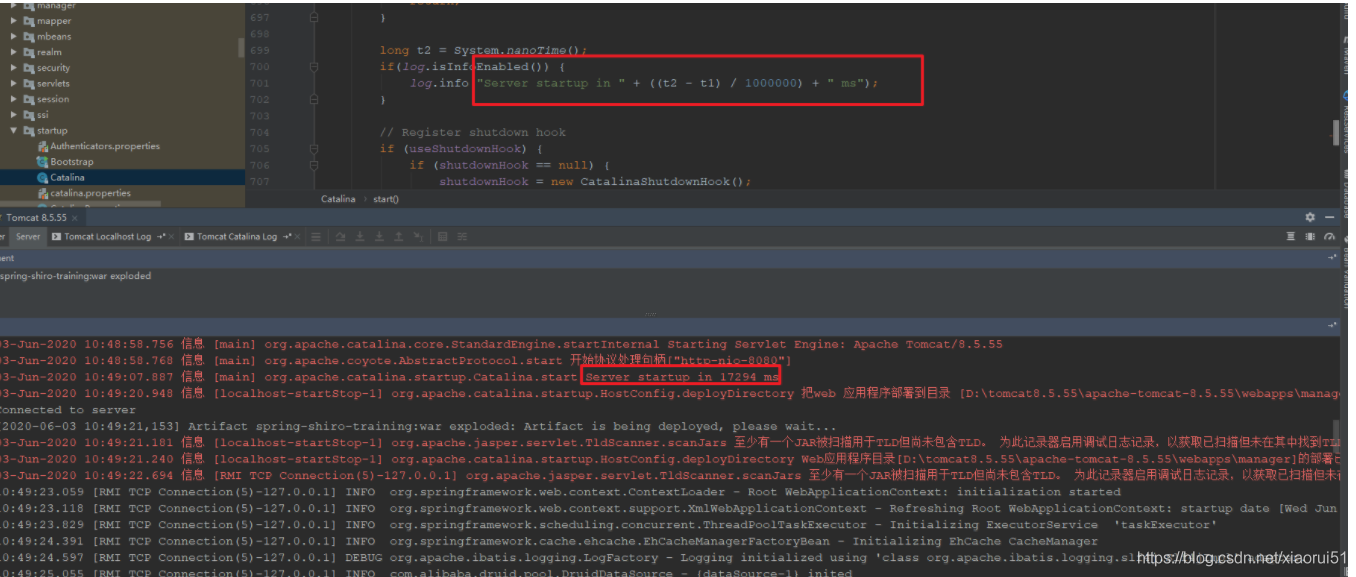 Idea中tomcat启动源码调试进入到tomcat内部进行调试的方法