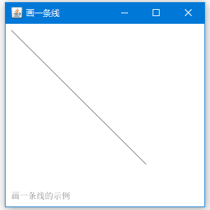 Java使用GUI实现绘制线条