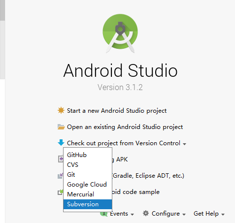 Android Studio SVN的使用方法