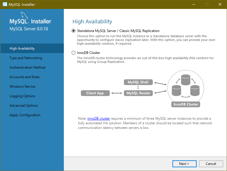 MySQL8如何安装Installer版