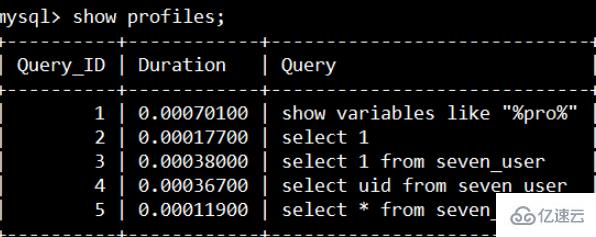 怎么查看mysql语句的运行时间