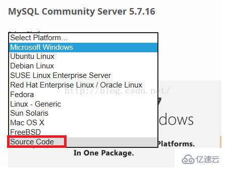 mysql官网下载源码包的方法