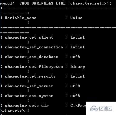 命令行设置mysql编码格式的方法