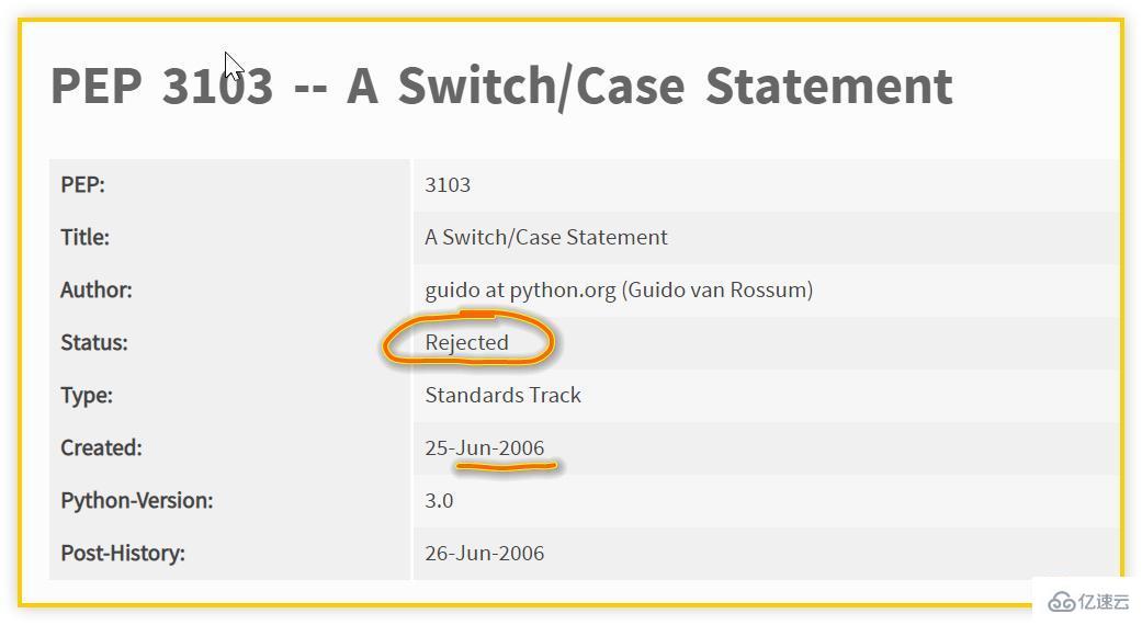 Python不支持switch语句的原因设密码