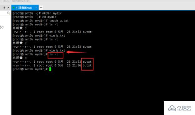 linux怎么在目录下创建文件