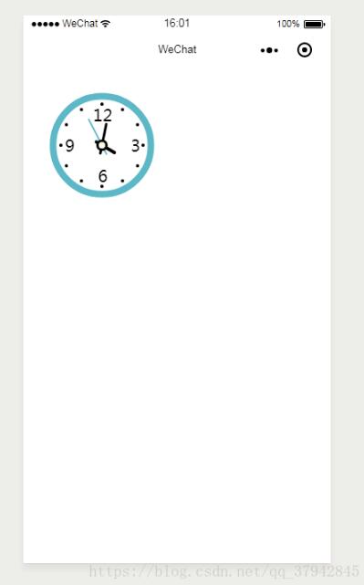 微信小程序对应canvas绘图绘制动态时钟