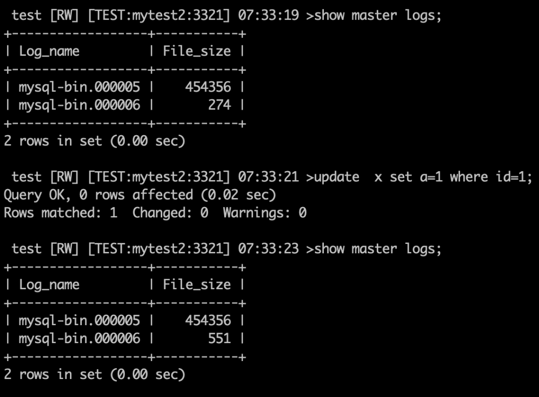 MySQL|update字段为相同的值是否会记录binlog