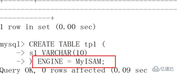 mysql如何指定存储引擎