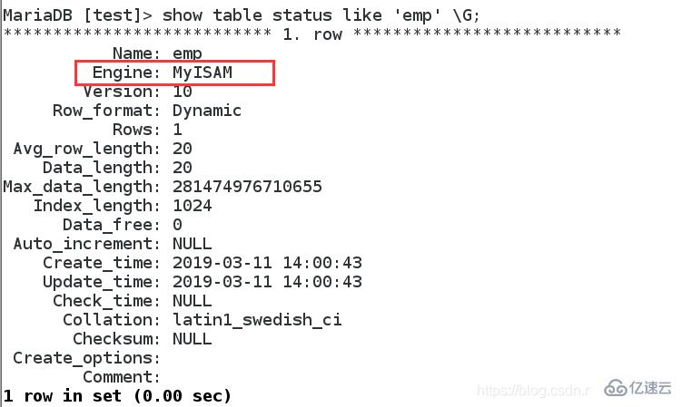 mysql如何指定存储引擎