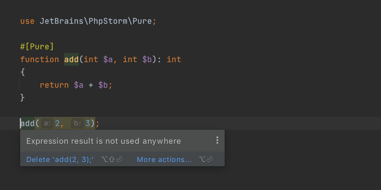 PhpStorm 2020.3新增的PHP 8属性