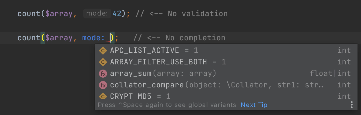 PhpStorm 2020.3新增的PHP 8属性