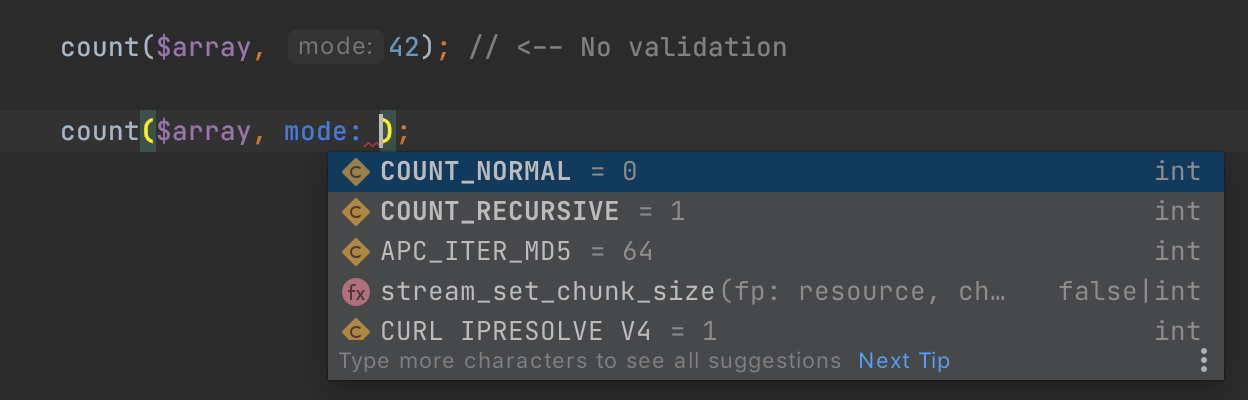 PhpStorm 2020.3新增的PHP 8属性