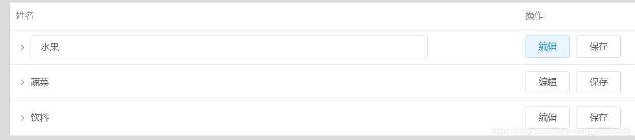 vue中实现可编辑树状表格的方法