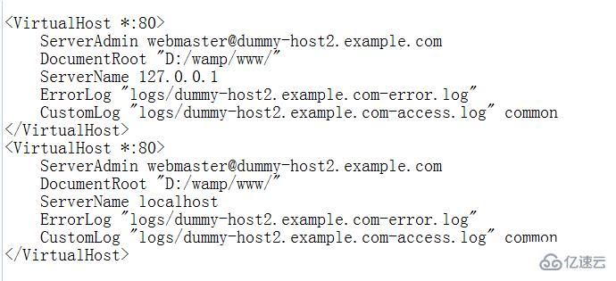 php设置虚拟域名的方法