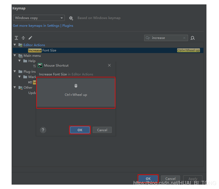 pycharm increase font size