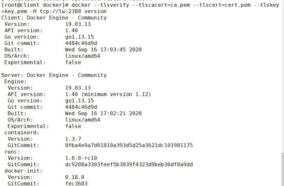 怎么利用TLS加密通讯连接docker