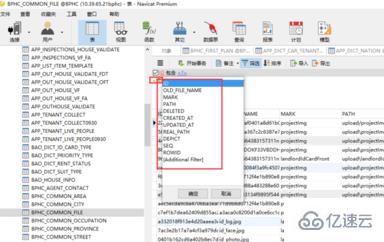 navicat数据库筛选查询某一个字段的方法