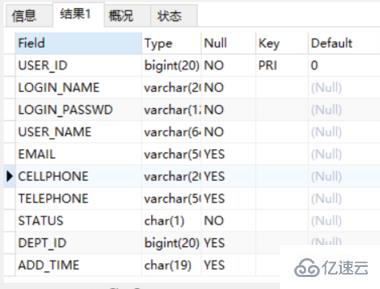 navicat查看表信息的方法