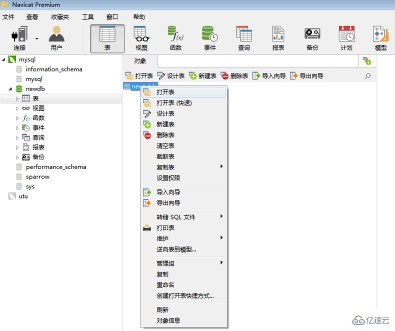 navicat添加数据的操作示例