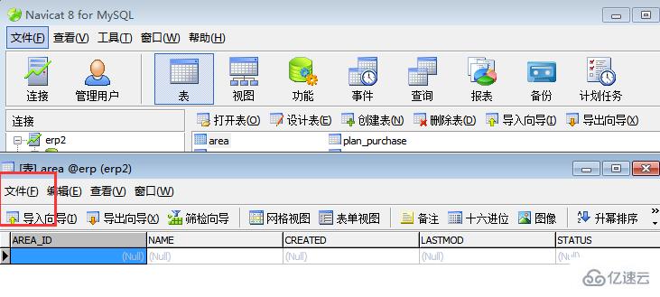 navicat如何查看表的字段