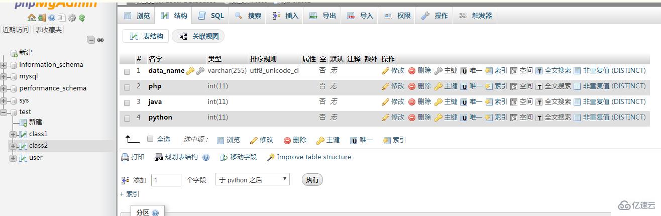 phpmyadmin如何创建约束