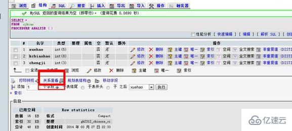 phpmyadmin如何创建约束