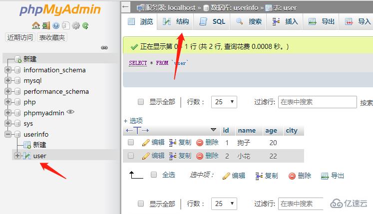 phpmyadmin数据表加字段的操作方法