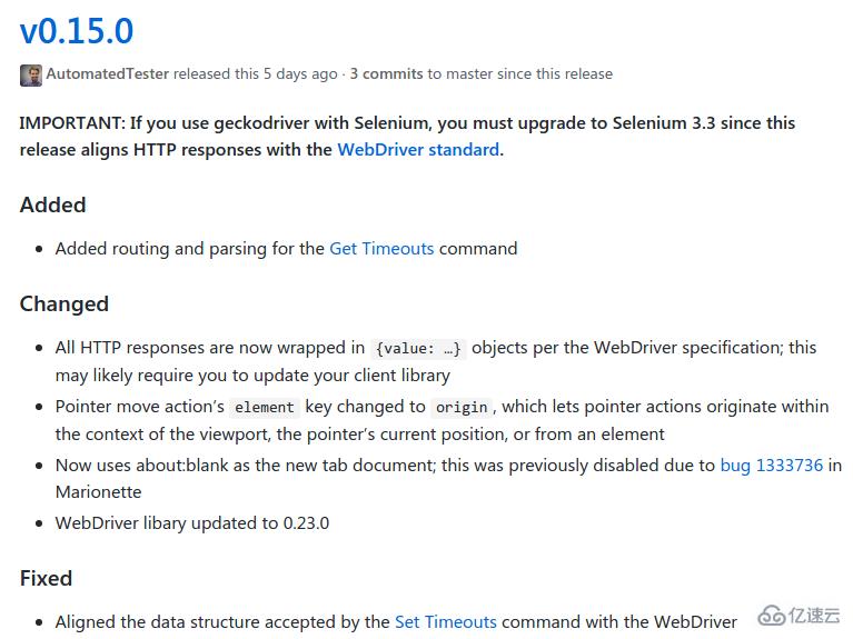 升级selenium 3.3.0后执行测试时报错怎么办