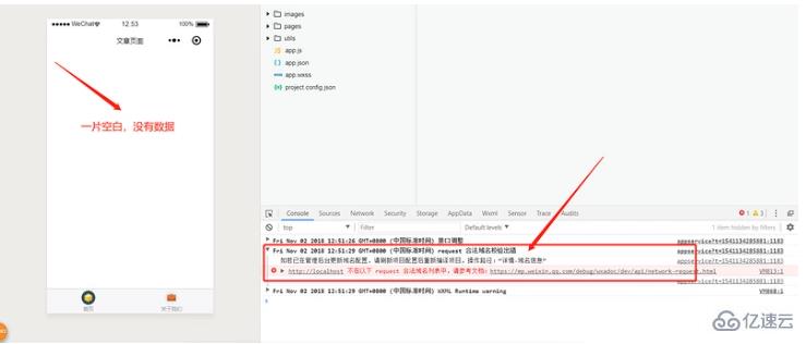 微信小程序wx.request请求数据报错的示例