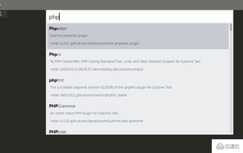 sublime2中安装php插件的方法