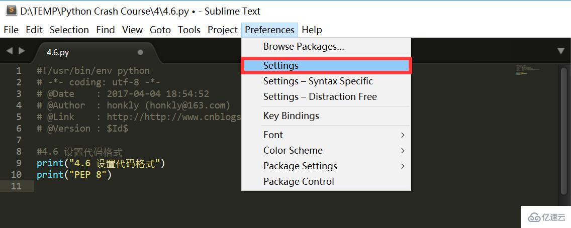 Sublime text3如何修改tab键为缩进为四个空格