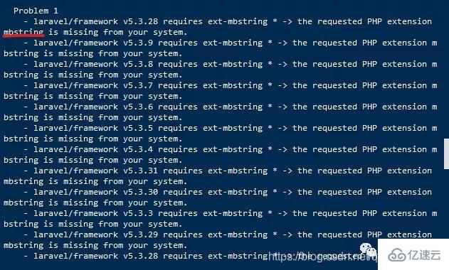 composer安装依赖时报错的解决方法