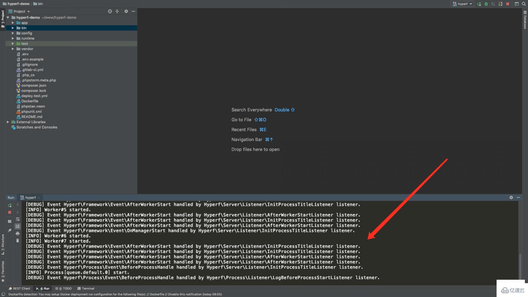PhpStorm如何调试Hyperf