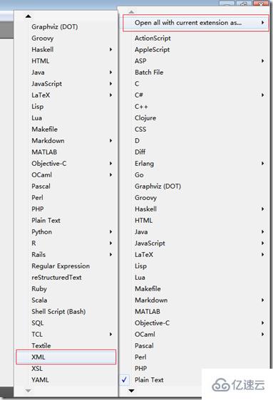 sublime text中怎么設置某種擴展名文件的默認語法