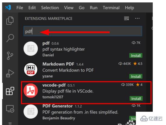 vscode打开pdf文件的方法
