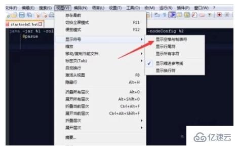 notepad++和editplus如何显示制表符