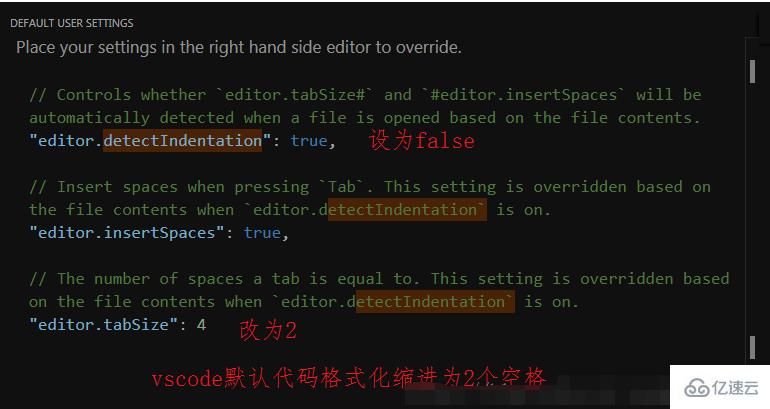 vscode設(shè)置代碼格式化縮進(jìn)為2個空格的方法