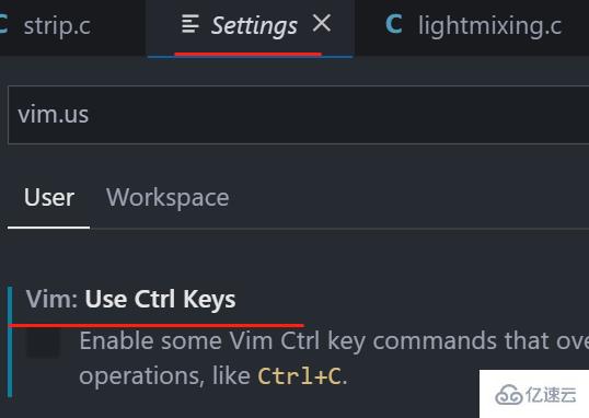 vscode中如何使用vim插件后ctrl+c无法使用