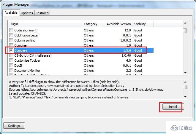 如何使用Notepad++来比较文件