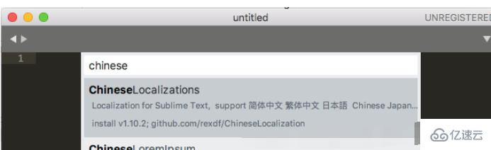 Sublime text3 for Mac中文设置的步骤