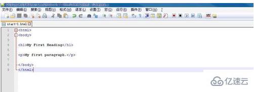 notepad如何写html