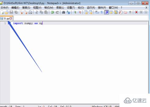 notepad如何运行python