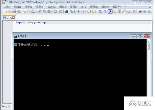 notepad如何运行python