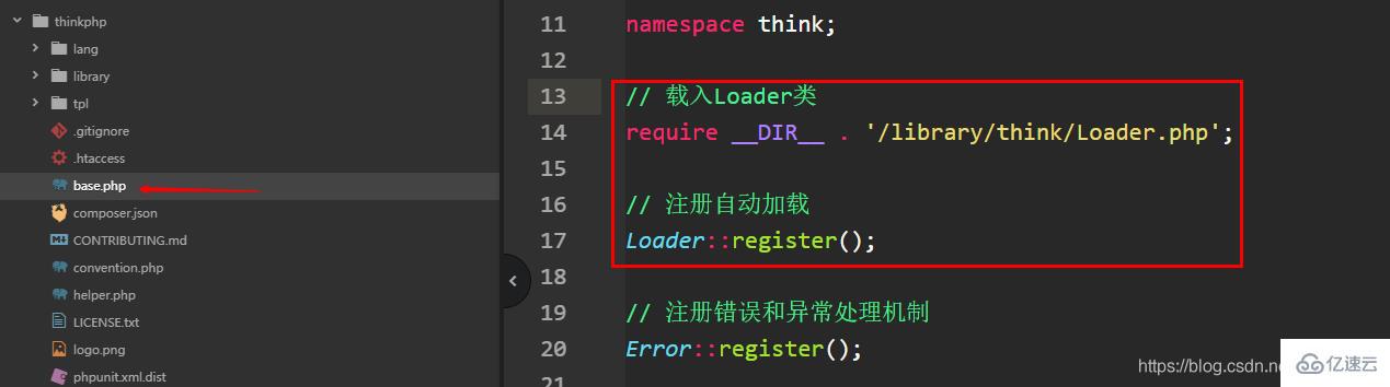 ThinkPHP如何自動加載Loader源碼