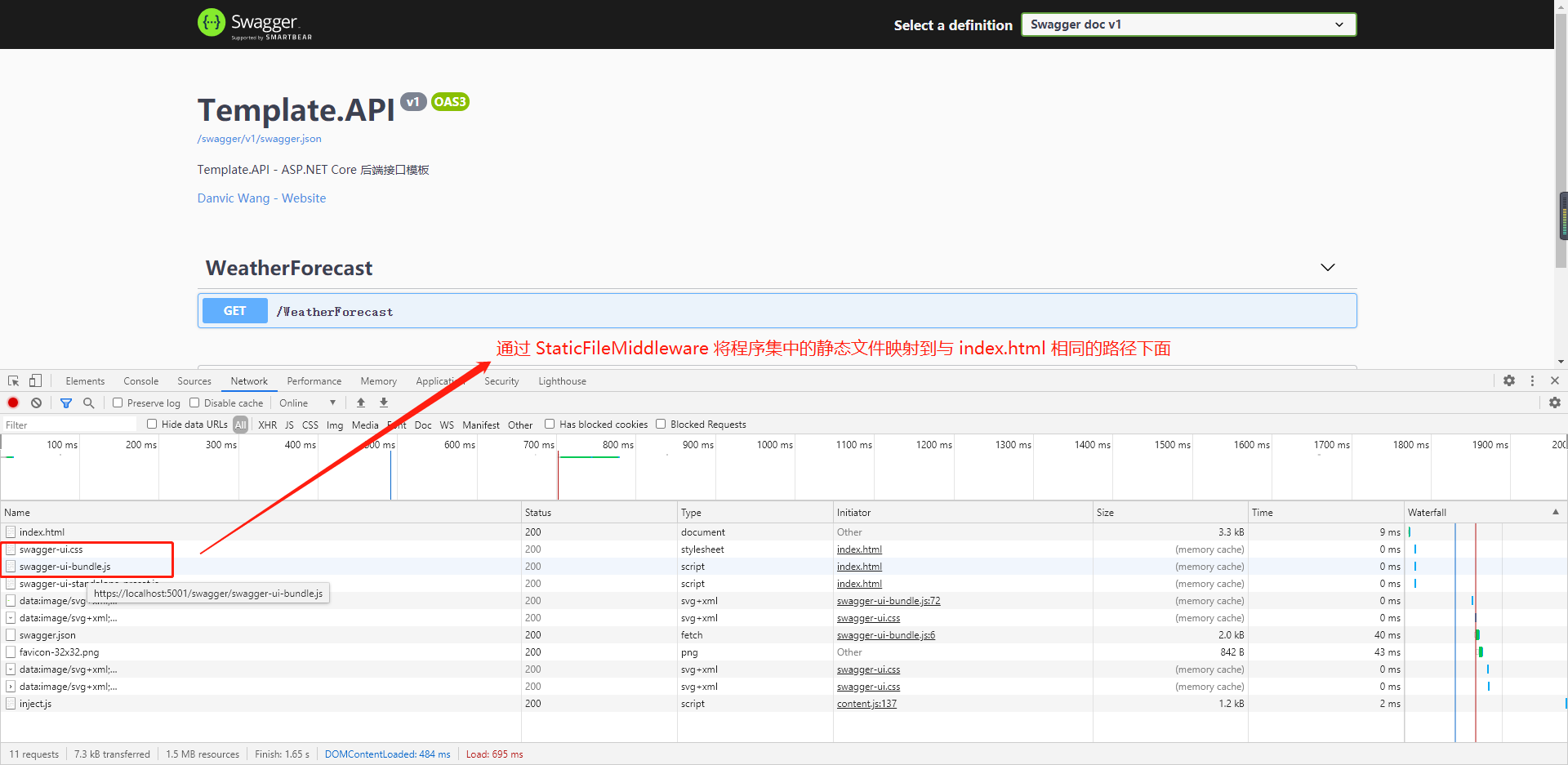 如何在asp.net core的中間件中返回具體的頁面