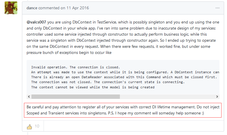 .net core并发下线程安全问题的示例分析